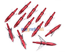 Rage Red Broadheads 100 grain Hunting Arrowhead Tips for Compound bow Archery