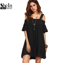 Short black ruffle dress online shopping-the world largest short ...