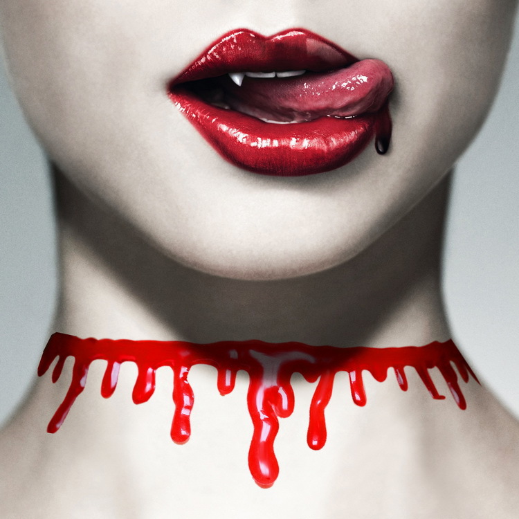Nuevo 2016 de Halloween Horror Blood Red Deathrock Gargantilla Collar Punk Rock Gargantilla Collares Del Collar