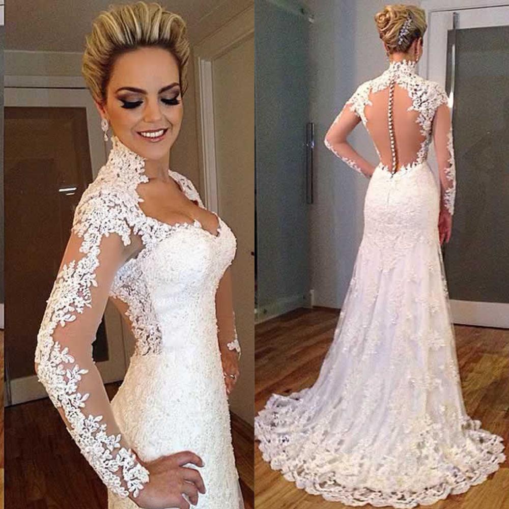Wedding dresses with long sleeve lace