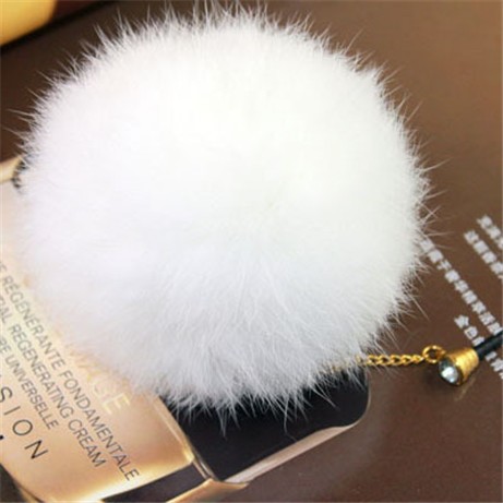 Fashionable universal cell mobile phone lovely rabbit fur cute dust plug For samsung for iphone for htc for nokia Fashionable universal cell mobile phone lovely rabbit fur cute dust plug For samsung for iphone for htc for nokia