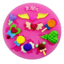 Food Grade Silicone Mold Baking DIY Wings Baking Tools Lollipop Fondant Cake Mold Soap Jelly Pudding Molds Kitchen Accessories