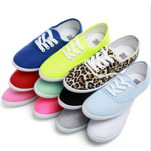 Lady candy color flat shoes with non-slip cow muscle casual shoes new women shoes multicolor canvas shoes Large size 35 – 42
