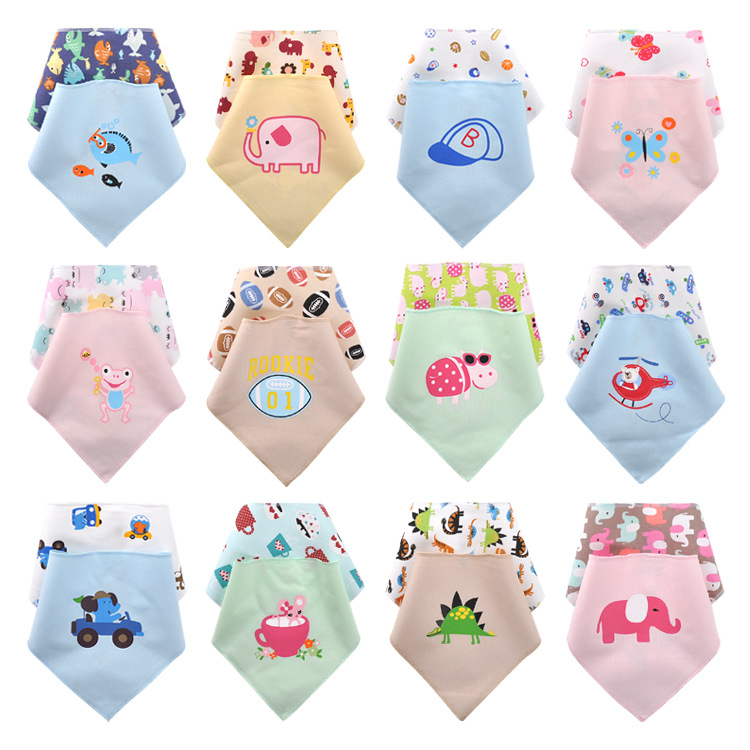 2015 New 100 cotton baby clothing boys girls waterproof infant baby bibs towel ldren cravat Saliva