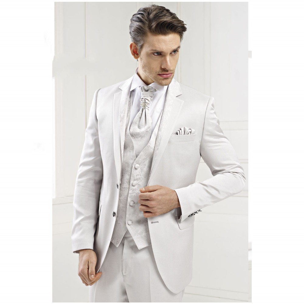 Male Suits Notched Lapel Two Button Tie Groomsman Tuxedos Male Wedding Suits Free Shipping Handsome Blazer
