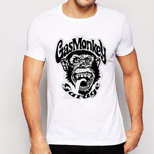 Plus size tee shirt homme 2016 New Summer gas monkey Men t shirt Casual Short Sleeve Cotton t shirt men Tops mens t shirts