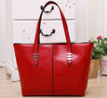 2014 New Promotion Women's Genuine Leather+PU Leather Handbag Bags Fas