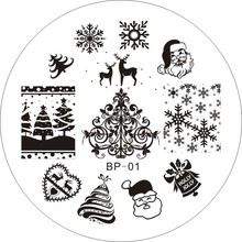 Christmas XMAS Theme Nail Art Stamp Template Image Plate BORN PRETTY BP01