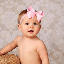 Baby Bow Headband Hair Bowknot lace Headbands Infant Hair Accessories Girls grosgrain ribbon Bow Headband Toddler hairbands W116