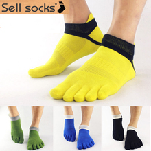 2015 summer New Mens Socks Cotton Meias Sports Five Finger Socks Casual Toe Socks Breathable Calcetines Ankle Socks 39-45