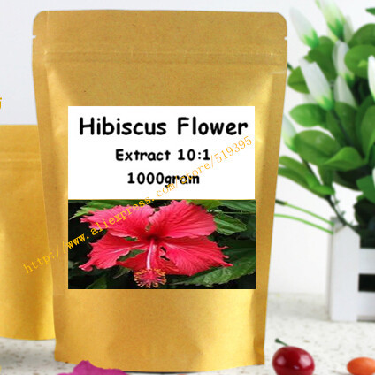 Hibiscus Flower Extract 10:1 Powder 1000gram free shipping