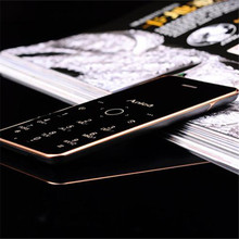 2015 New Anica A6 Mini Emergency Card Phone OLED Display Backup Fashion Wallet Phone GSM Ultrathin