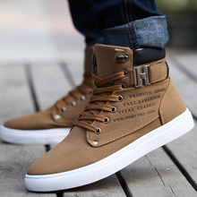 2014 Hot Men Shoes Sapatos Tenis Masculino Male Fashion Spring Autumn Leather Shoe For Men Casual High Top Shoes Canvas Sneakers