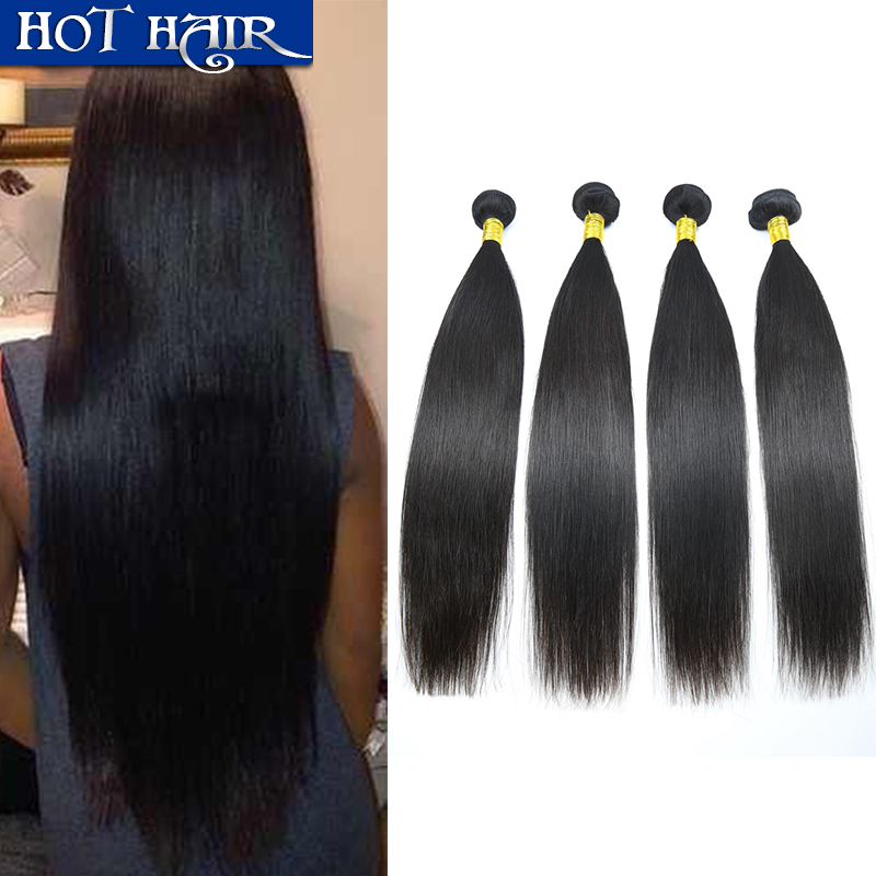 6A Mongolian virgin hair straight 4pcs/lot unprocessed virgin Mongolian human hair bundles high quality human hair extension