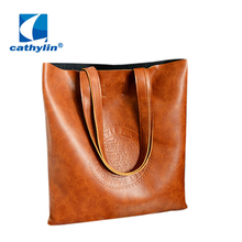 Women Handbag 2015 New Fashion Black Green Red Brown handbags women bags crocodile Pattern PU Leather Shoulder notebook
