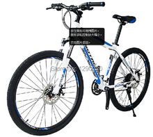 high end 27 speed aluminum alloy mountain  bicycle with locking oil fork and disc disc brake
