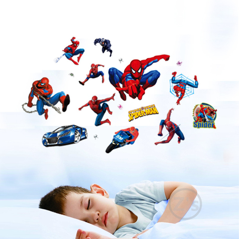 Grande adesivo de parede homem aranha spiderman herói Marvel Comics decalque de decoraç u00e3o para Aparador Redondo Para Sala ~ Grande adesivo de parede homem aranha spiderman herói Marvel Comics decalque de decoraç u00e3o para