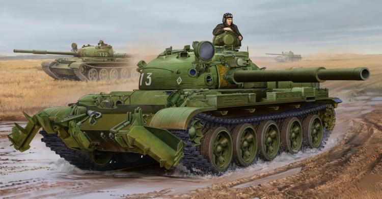 Trumpeter 1:35 01550 Russian T-62 Mod.1975-KMT-6 Mine Plow