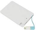 Portable Charger Credit Card Power Bank 4000mAh with Built in USB Charging Cable Ultra Thin 8mm
