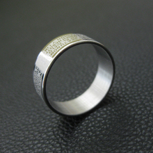 silver rings for men women Stainless Steel Bible Lord s Prayer Cross Rings Punk fashion Men