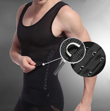 Male Mens Healthy Body Slimming Lift Body Shaper Tummy Belt Burn Fat Black White Underwear Waist Support Lose Weight Corset