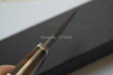 Damascus sharp knife knife tool outdoor ox horn hilt Damascus gift of knife