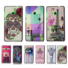 Fashion Colorful Painting Phone Case For Microsoft Nokia Lumia 535 N535 Cartoon Pattern Hard Plastic Back Skin Protective Cover