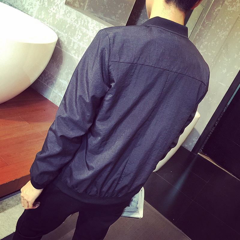 2015 New Arrival Casual Flash Print Men Jacket Slim Fashion O Neck Plus Size Coats Long