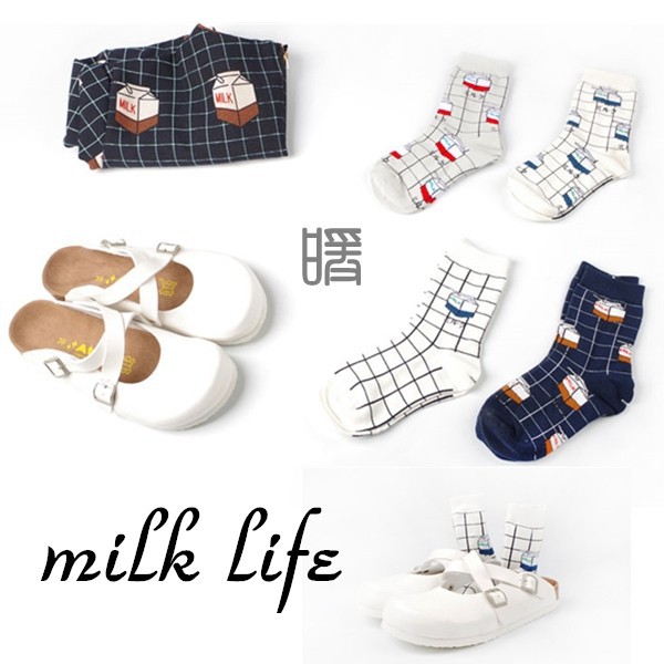 milk-box-socks-women-socks-cotton-socks-style-cute-fashion