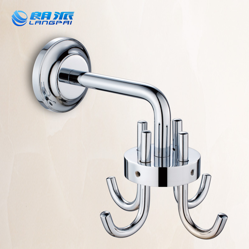 LANGPAI Bathroom Accessories Robe Hooks Wall Hanger Movable Flexible Wall Mounted Hanger Towel Coat Hooks Bathroom Products 411