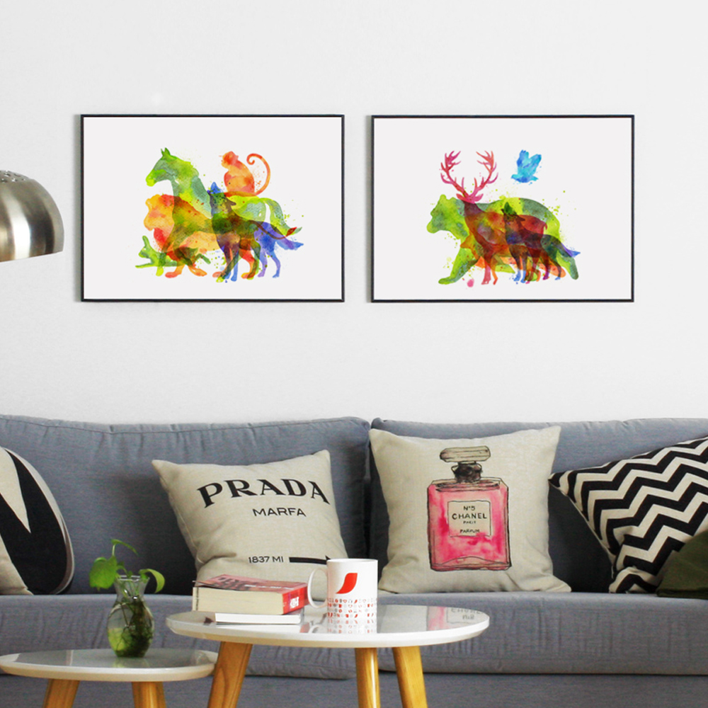 Alta qualità acquerello astratto dipinti acquista a basso prezzo ... Ufficio casa decorazione a