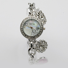 Hot Sale Fashionab Heart Bracelet Elegant Quartz Analog Lady s WristWatch pink women watches gold watch