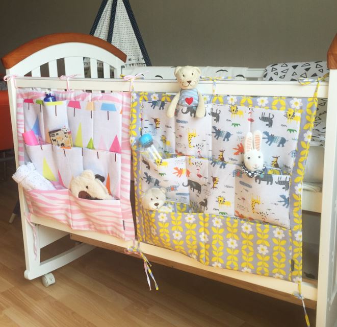 font b Baby b font Cot Bed Hanging Storage Bag Crib Organizer 60 50cm font