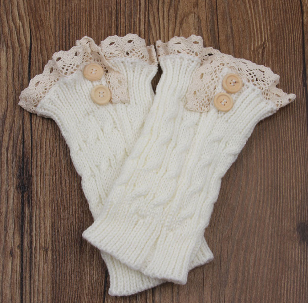 Boot Cuffs Boot Toppers Ivory Cable Knit Boot Cuffs One Size Fits Most NEW