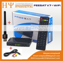 Genuine Satellite Receiver Freesat V7 hd Full 1080P HD+1PC WiFi adaptor DVB-S2 Support Ccam powervu youpron Satellite Receiver