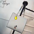 2017High quality leather women messenger bags female shoulder bag large capacity handbag totes With Mickey Mouse