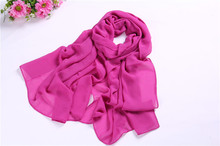 HR53 women scarf fashion pashmina new design long shawl cape silk chiffon tippet muffler echarpes Scarves