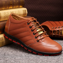 New Shoes Men Sneakers 2015 Fashion Brand PMA Men Sneakers Luxury Brand Invisible increase Genuine leather