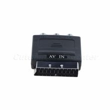 20 шпильки RGB адаптер преобразователь коннектор универсальный 21-контактный разъём для соединения AV компонентов вилочная часть к 3 штекер RCA а . в . женское телевизор
