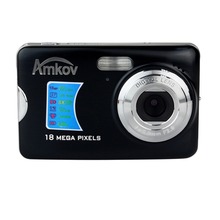 New AMKOV 18MP Digital Camera CMOS Sensor 2 7 TFT 8X Zoom Face Detection Anti shake