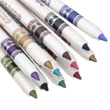 12pcs lot 12 Colors Waterproof Plastic Glitter Emerald Eyeliner Lipliner Lip Eye Liner Pencil Makeup Cosmetic