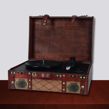 Free shipping Box-type radio-gramophone portable cd player old fashioned lp vinyl player record player portable audio