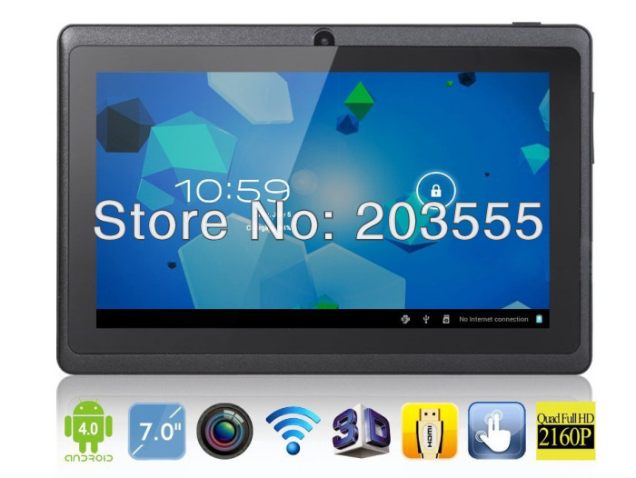 Free Shipping Q88S 7 Infotmic Dual Core Tablet PC Dual Camera WIFI HDMI Gift Tablet Android