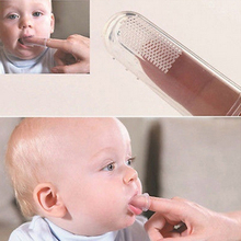 Soft Silicone Baby Finger Toothbrush Gum Brush For Safe Kids Clear Massage BB-263