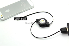 2015 Hot Sale Retractable 8 Pin to USB Charging Data Cable for iPhone 5 5c 5s