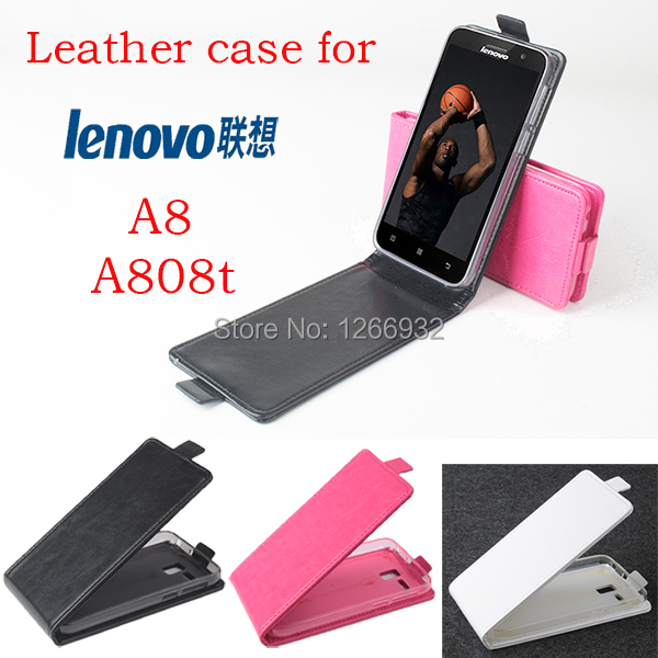 Magnetic Closure PU Leather Flip Case Cover for Lenovo A8 A808t Smartphone Lenovo Leather Phone Cases