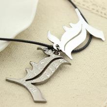 Free Shipping Death Note Double l Yagami Non Mainstream Necklace Smart Anime Fashion Jewelry Pendant Cosplay
