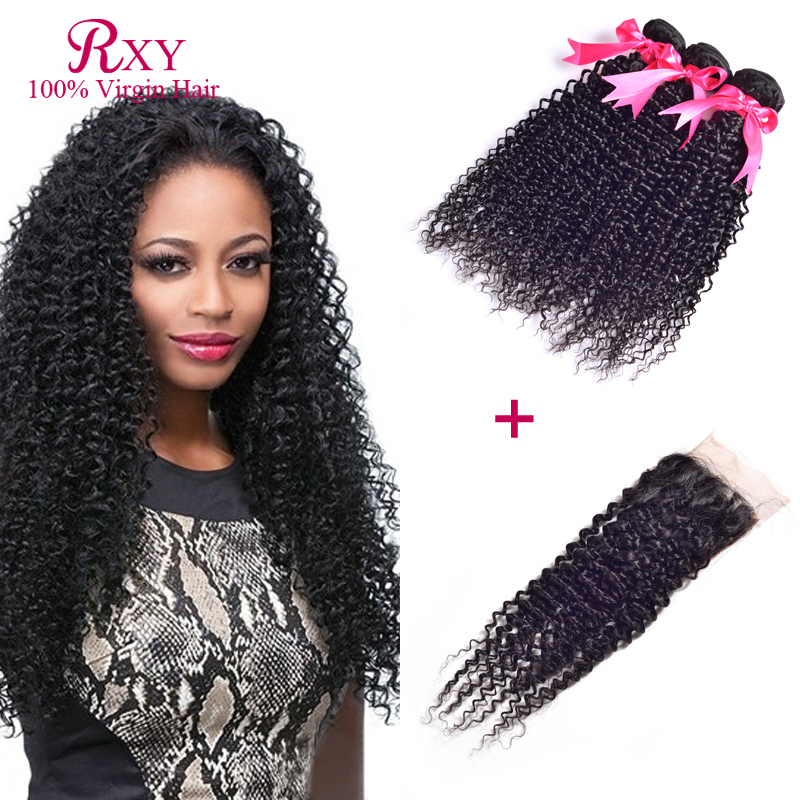 Promotion Malaysian Virgin Hair With Closure 3bundles Afro Kinky Curly Hair With Closure Malaysian Kinky Curly Hair With Closure