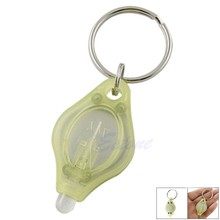 1Pcs Mini Micro Super Bright Light LED Camping Flashlight KeyRing Keychain Torch Lamp with Free Drop
