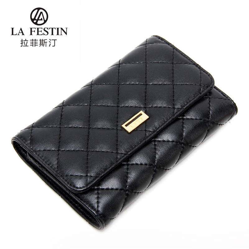 Campaigners women's genuine leather handbag trend  sheepskin wallet women's wallet short design wallet purse  clutch purses
